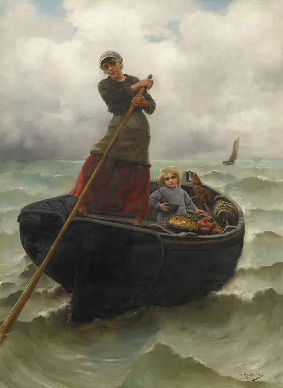 The Fisherman's Wife — Georges-Jean-Marie Haquette