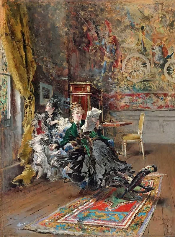 Les Parisiennes by Giovanni Boldini, 1873 — digital art print download