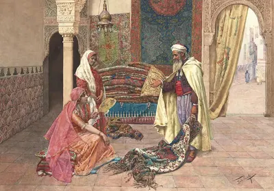 The Carpet Merchant by Giulio Rosati — digital art print download