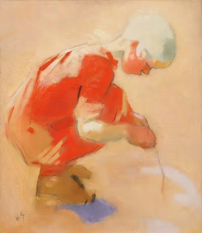Девушка на песке by Хелена Шьерфбек, 1912 — digital art print download