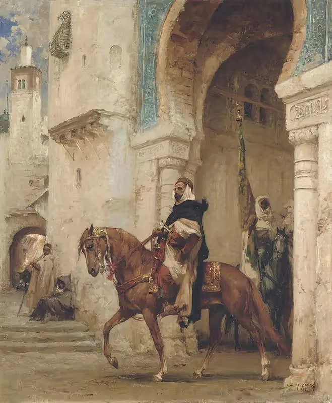 Всадник, покидающий дворец by Анри Эмильен Руссо, 1902 — digital art print download