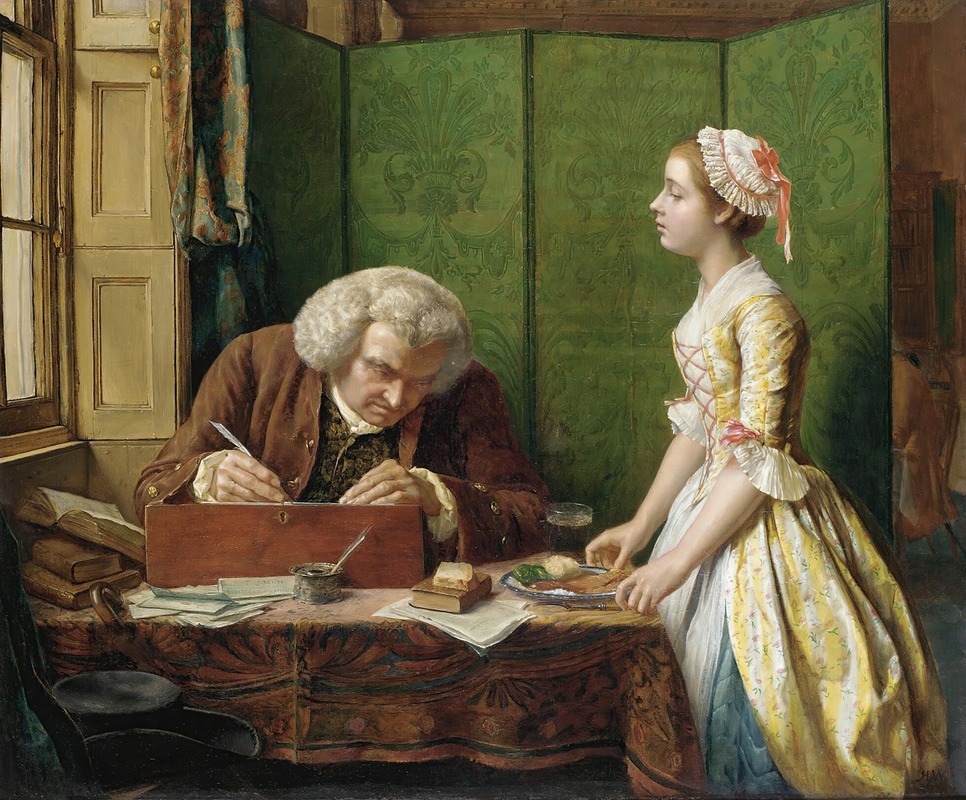 Доктор Джонсон в Кэйвс by Генри Уоллис, 1854 — digital art print download