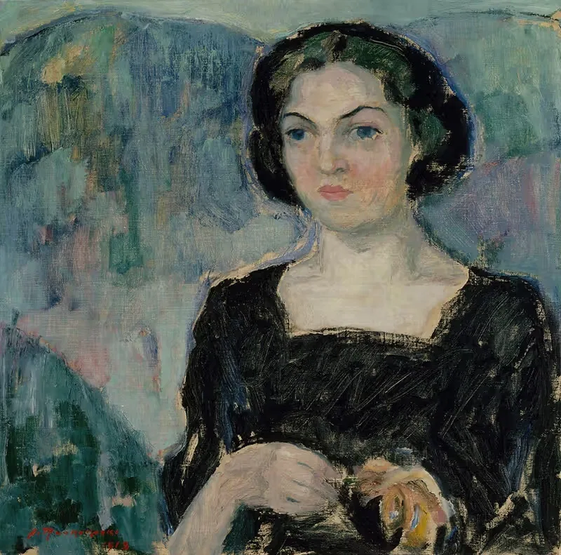 Portrait Of Mrs Bertha Stenman — Jalmari Ruokokoski