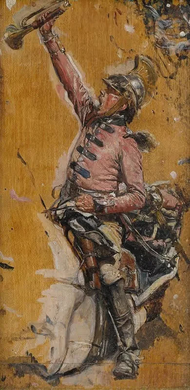 Трубач 1807 by Эрнест Мейссонье, 1893 — digital art print download