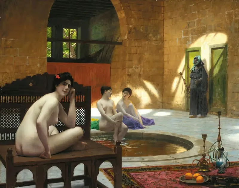 Женщины в ванной by Жан-Леон Жерома — digital art print download