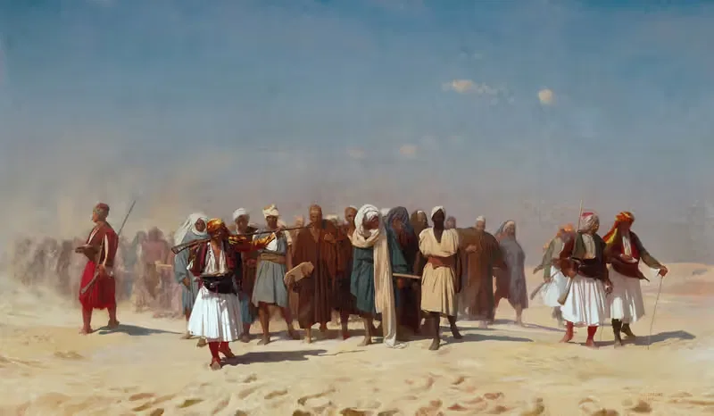 Egyptian Recruits Crossing The Desert — Jean-Léon Gérôme