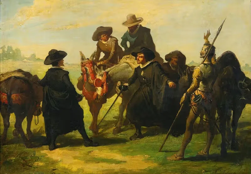 Sancho Panza And Don Quixote — José Jiménez y Aranda