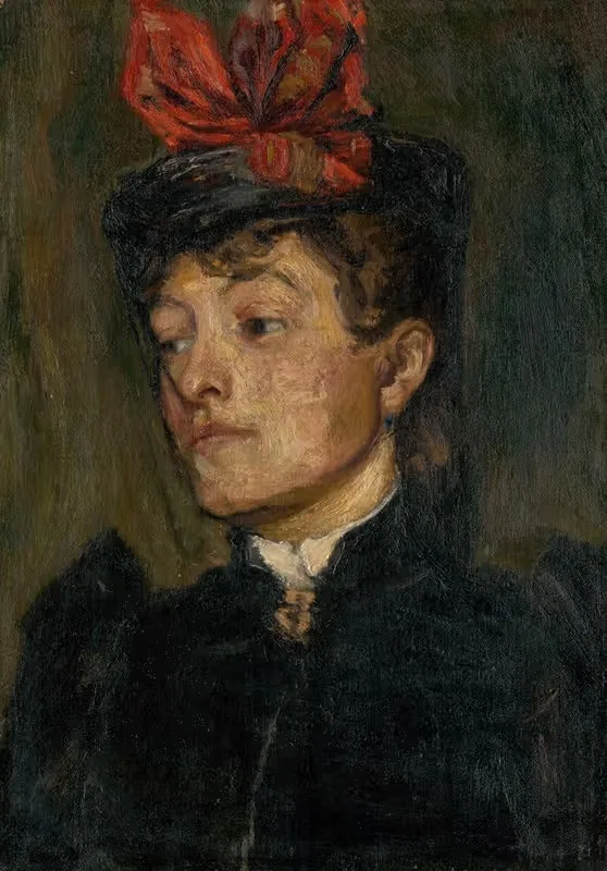 Head Of A Lady In A Hat — Jozef Hanula