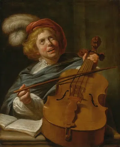 Cello Player by Judith Leyster — digital art print download