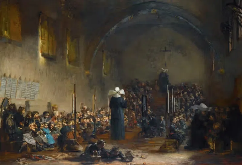 Зал приюта милосердия by Жюль-Александр Патруйяр, 1876 — digital art print download