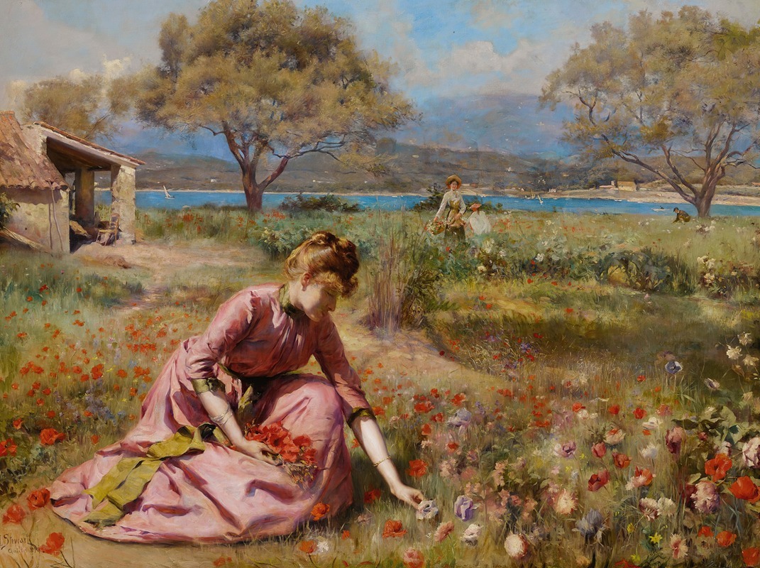 Первая весна by Юлий Лебланк Стюарт, 1890 — digital art print download