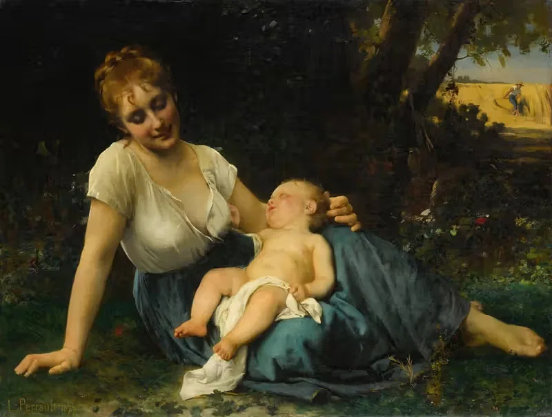 Отдых в тени by Леон-Жан-Базиль Перро, 1879 — digital art print download