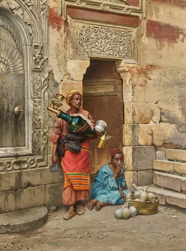 Продавец воды by Людвиг Дойч, 1891 — digital art print download