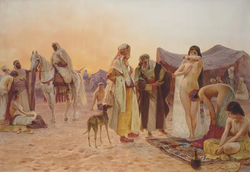 Slave Market by Otto Pilny, 1925 — digital art print download