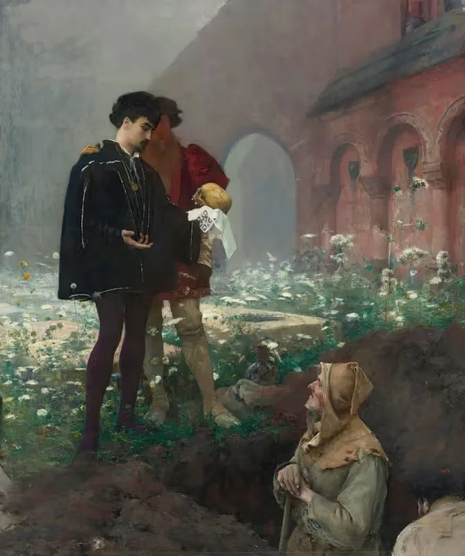 Гамлет и могильщики by Паскаль-Адольф-Жан Даньян-Бувере, 1884 — digital art print download