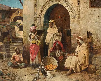 Продавец апельсинов by Филипп Пави, 1887 — digital art print download