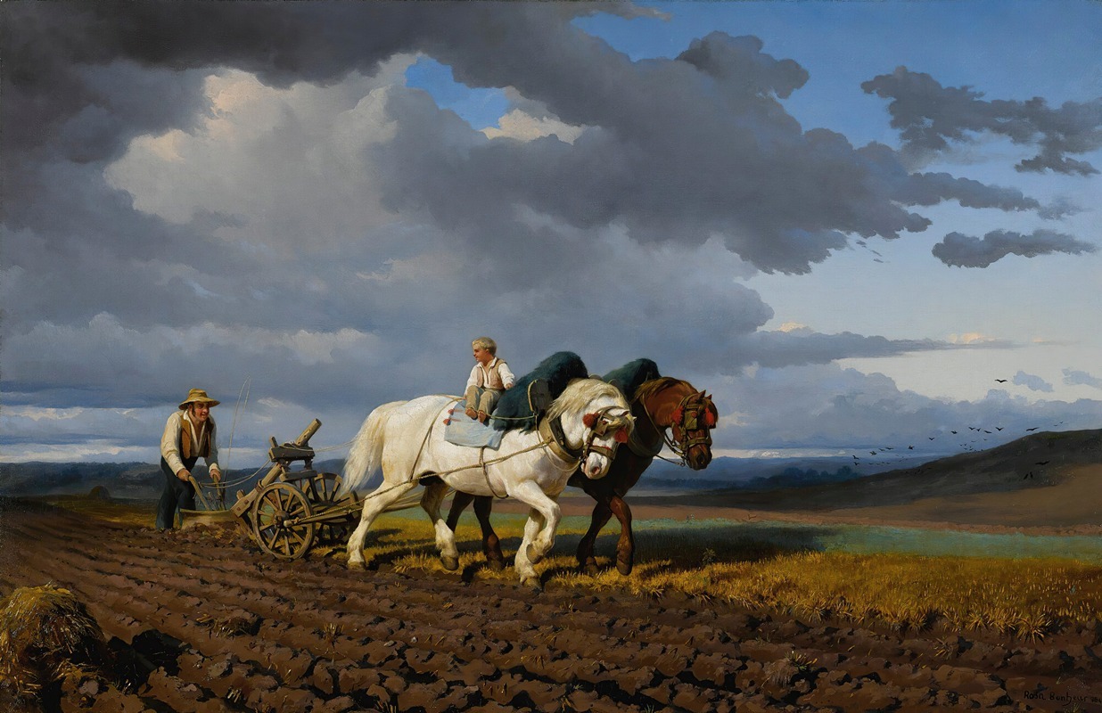 Le Labourage by Rosa Bonheur, 1844 — digital art print download