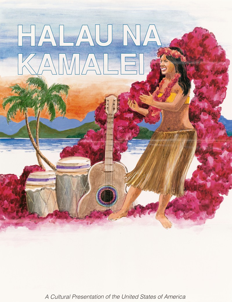 Halau Na Kamalei. by Агентство информации США — digital art print download