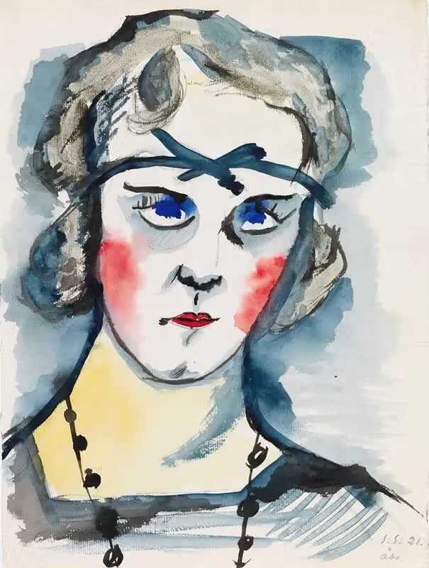 Woman With Red Cheeks — Sulho Sipilä