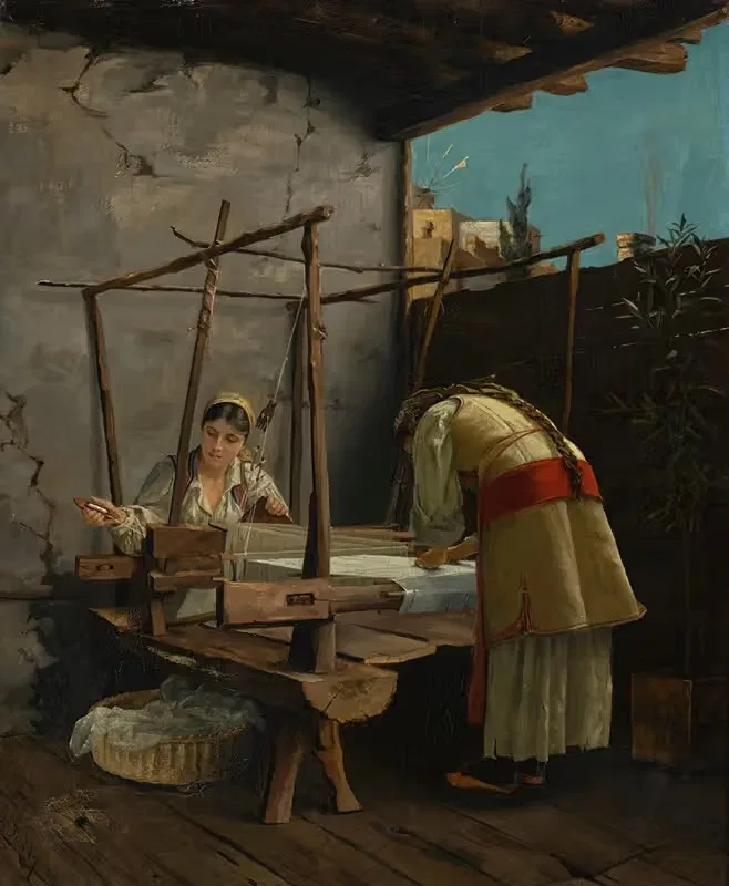 The Weavers, Arachova by Theodoros Ralli, 1877 — digital art print download