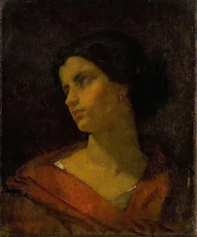 Голова женщины, этюд — Томас Кутюр