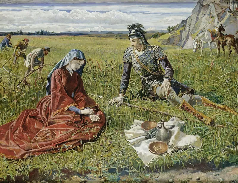 Ruth And Boaz by Walter Crane, 1863 — digital art print download
