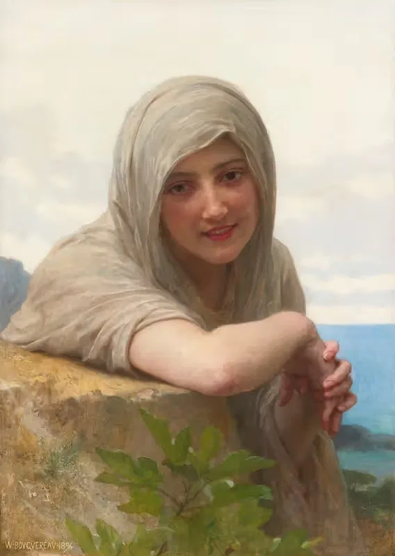 Сувенир by Уильям Бугеро, 1894 — digital art print download