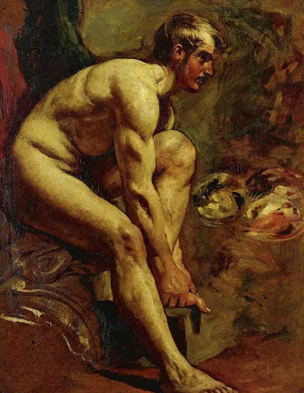 Мужская ню by Уильям Этти — digital art print download