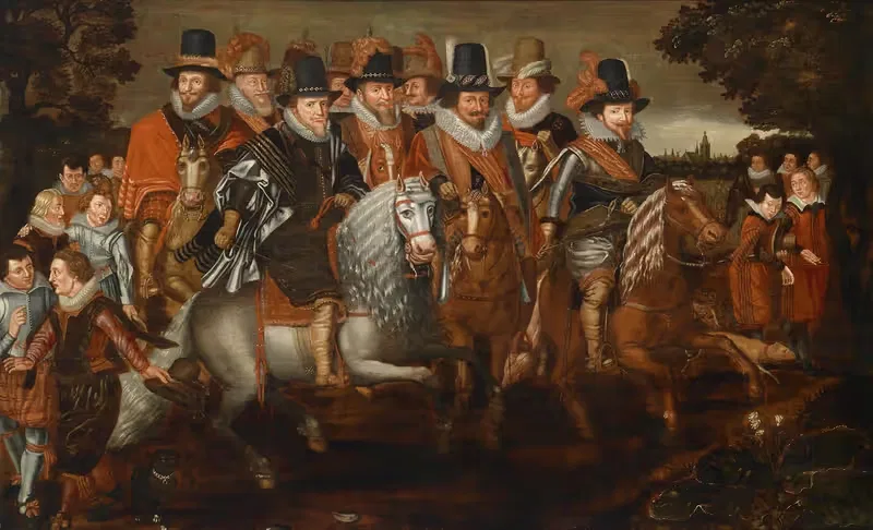 Kavalkade der Prinzen von Nassau — Adriaen Pietersz van de Venne (follower)