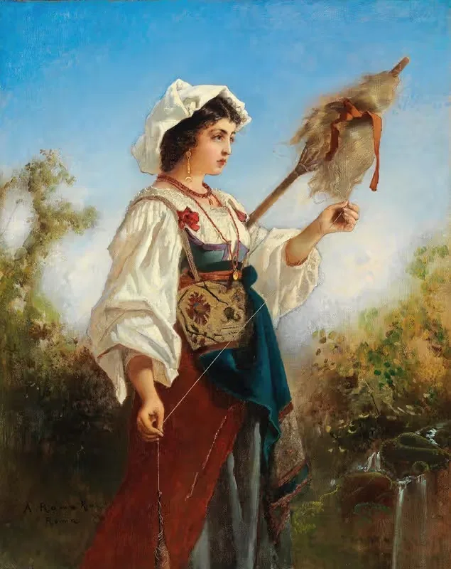 Римская пряха by Антон Ромако — digital art print download