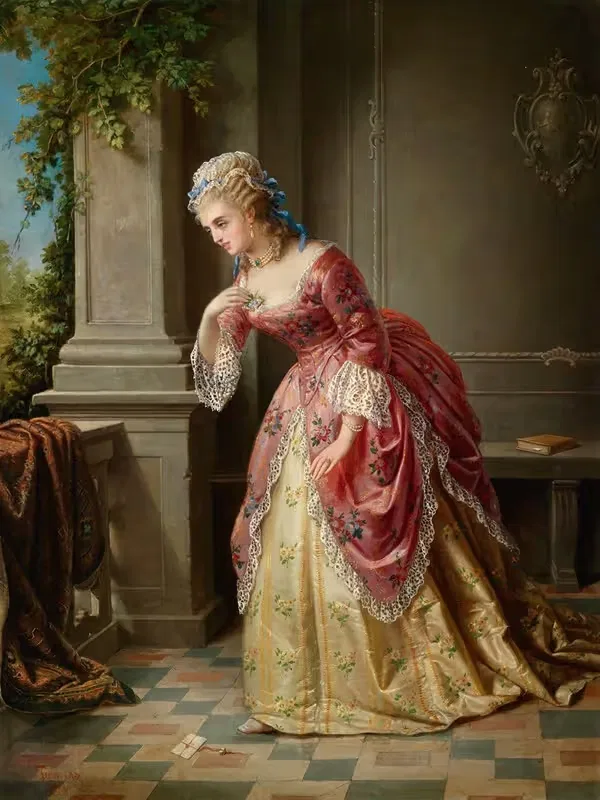 Der Liebesbrief by Augusto Tominz, 1874 — digital art print download
