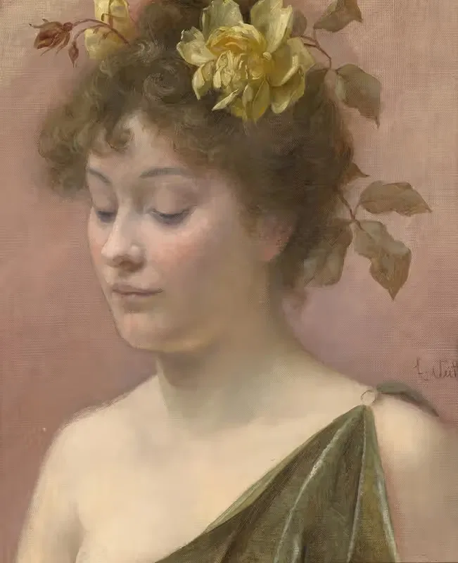 Portrait einer jungen Frau — Eduard Veith