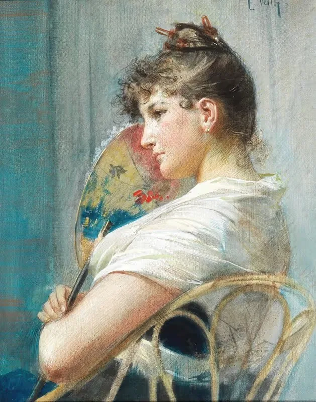 Японский веер by Эдуард Вейт — digital art print download