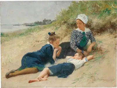 A Summer Day in the Dunes by Hermann Seeger — digital art print download
