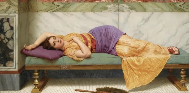 The Day Dream by John William Godward, 1920 — digital art print download