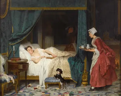Утром by Жозеф Карауд, 1865 — digital art print download