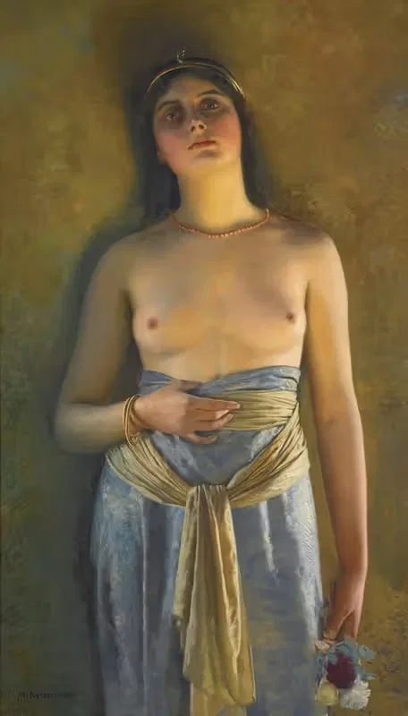 Юность (также одалиска) by Макс Нонненбрух, 1897 — digital art print download