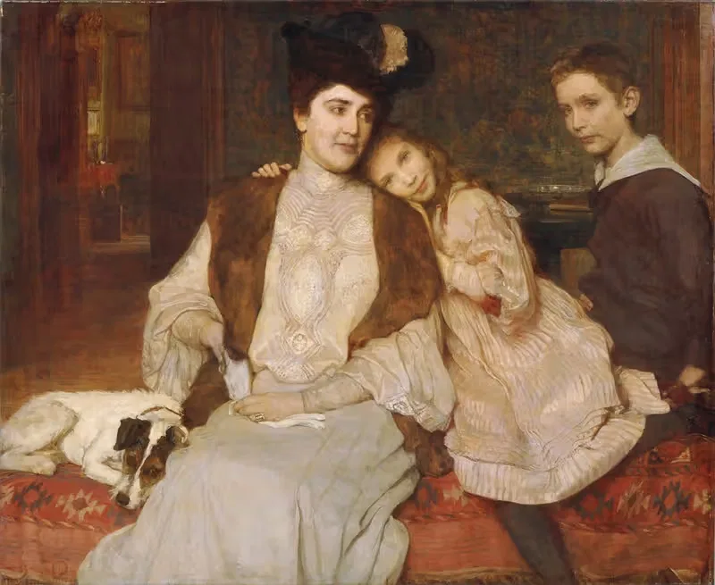 Семья Маркл by Алойс Иоганн Иосиф Делуг, 1907 — digital art print download