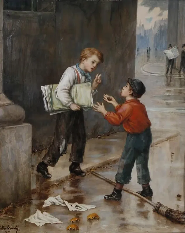 Luck In A Moment by Augustus Edwin Mulready, 1874 — digital art print download