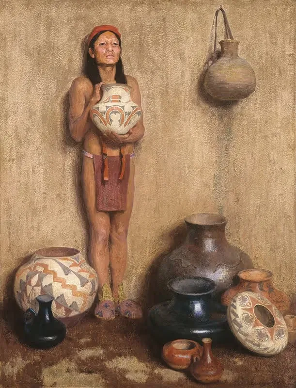 Продавец керамики by Эйнджер Ирвинг Кус — digital art print download