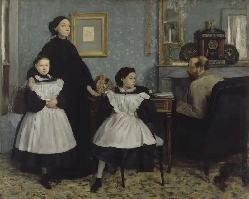 Семья Беллелли by Эдгар Дега, 1858 - 1869 — digital art print download