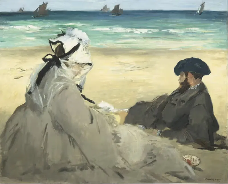 На пляже by Эдуар Мане, 1873 — digital art print download