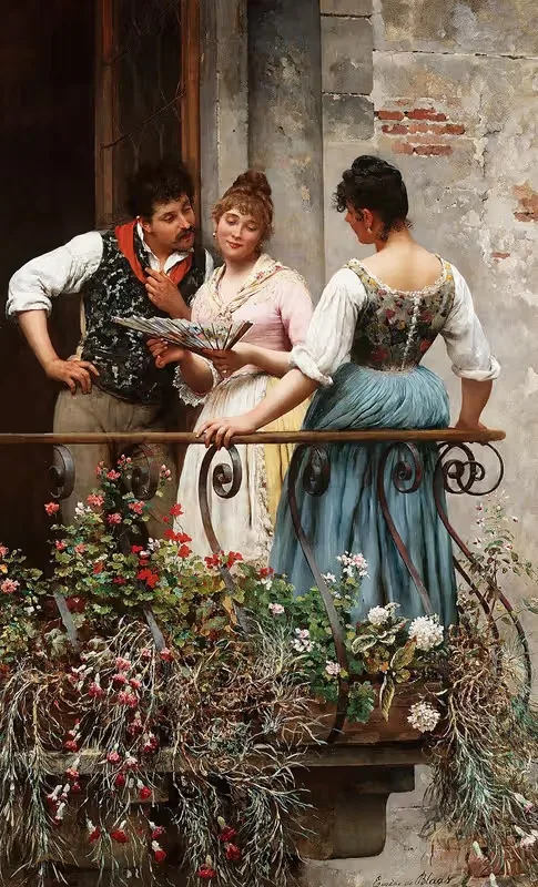 Любимый веер by Эугени фон Блаас, 1889 — digital art print download