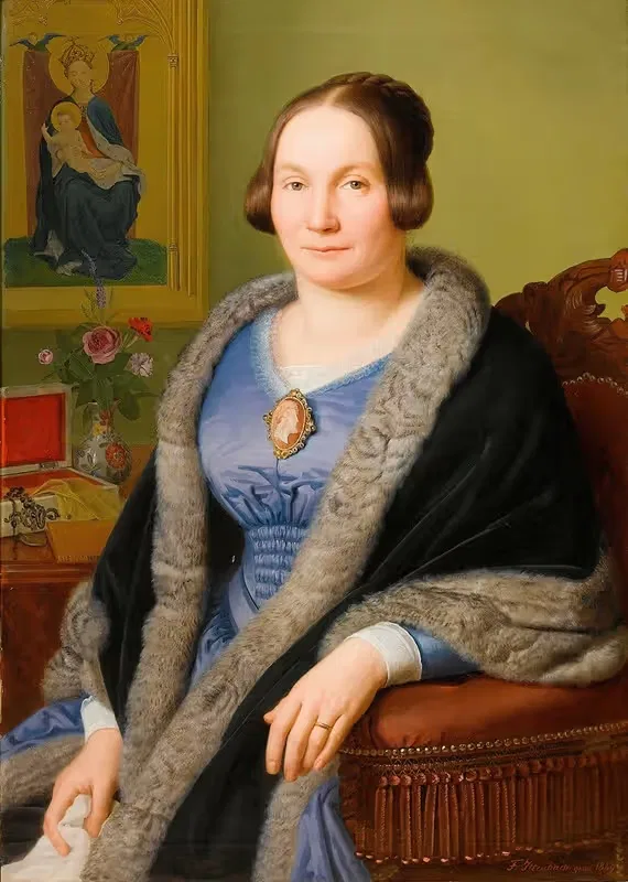 Портрет Соист Маргареты by Франц Иттенбах, 1849 — digital art print download