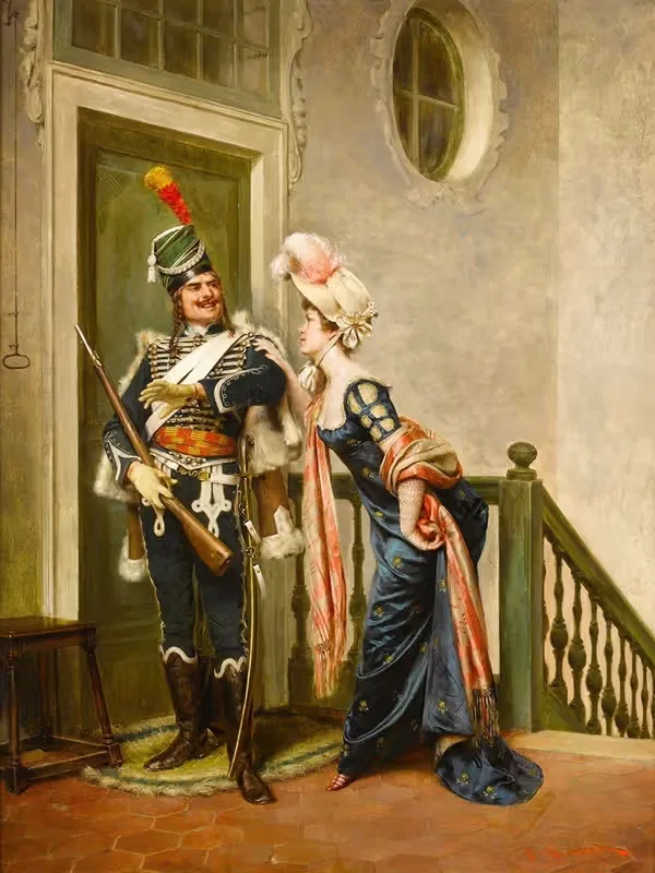 Галантный офицер by Фредерик Сулакруа — digital art print download