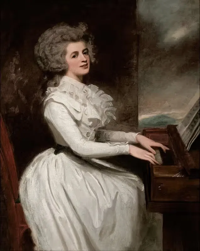 Шарлотта, миссис Томас Райкс by Джордж Ромни, 1787 — digital art print download