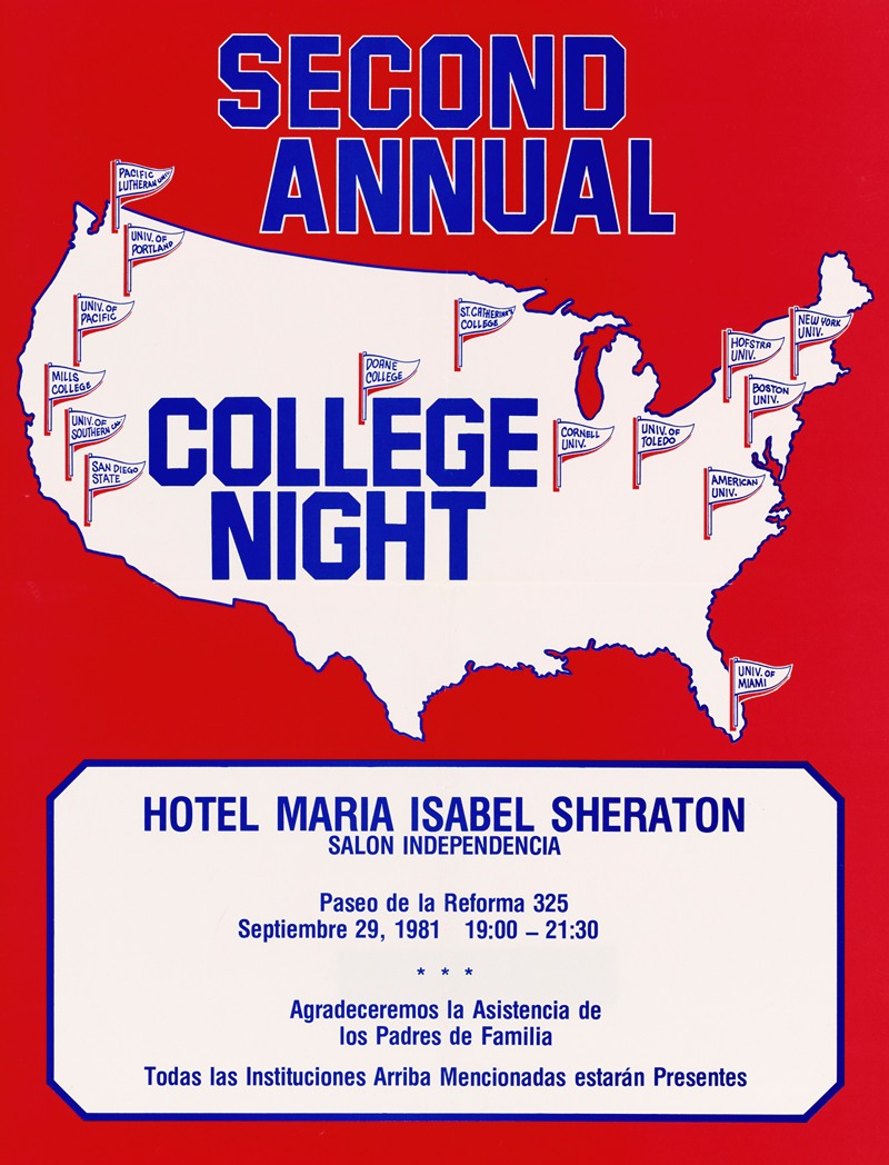 Second Annual College Night. by Агентство информации США — digital art print download