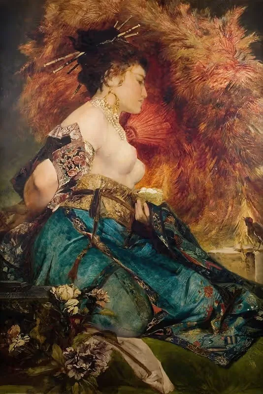 Японка by Ганс Макарат — digital art print download