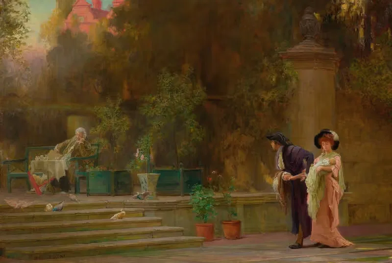 Married For Love by Marcus Stone — digital art print download