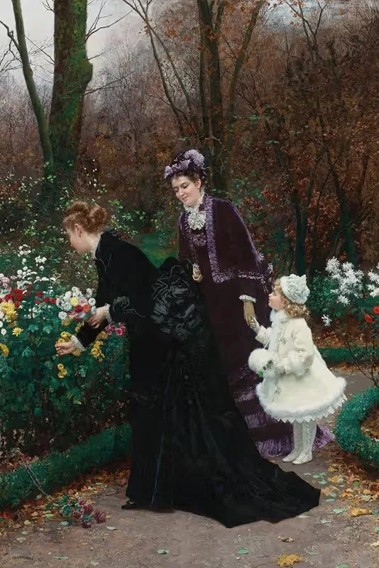 Сад крестной by Мари-Франсуа Фирмин-Жирар, 1875 — digital art print download